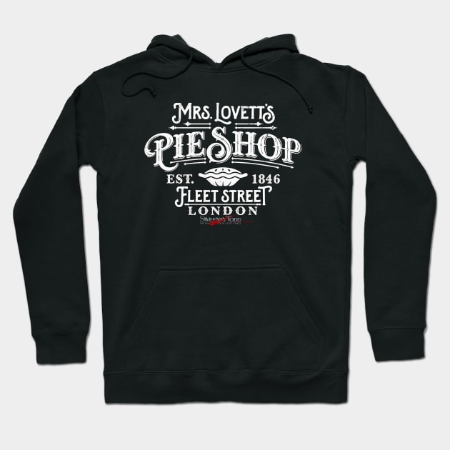 Sweeney Todd Mrs Lovett s Pie Shop Fleet Street London est 1846 Hoodie by Smithys